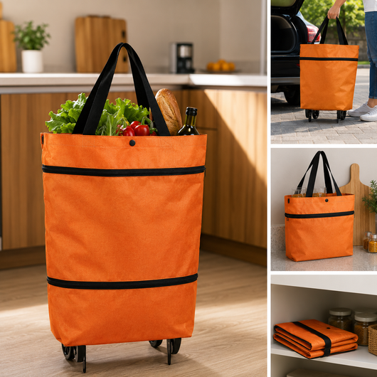 Foldable Shopping Bag with Wheels