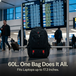60L Travel Laptop Backpack