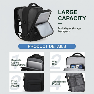 40L Waterproof Travel Backpack