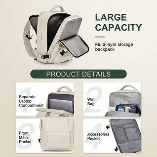 40L Waterproof Travel Backpack