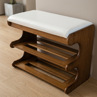 Bamboo Shoe Storage Bench