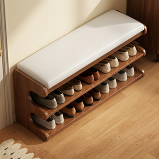 Bamboo Shoe Storage Bench