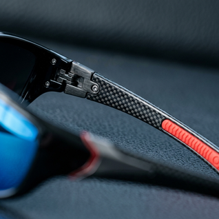 Carbon Look Mirrored Sunglasses