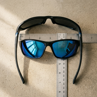 Carbon Look Mirrored Sunglasses