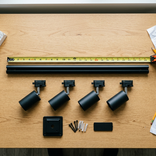Tubular LED Track Lighting Kit