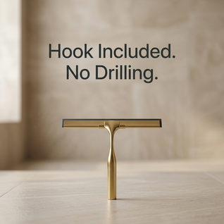 Brass Finish Shower Squeegee