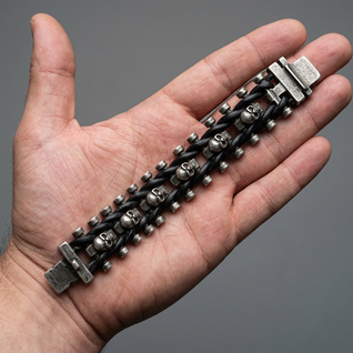Skull Chain Link Bracelet
