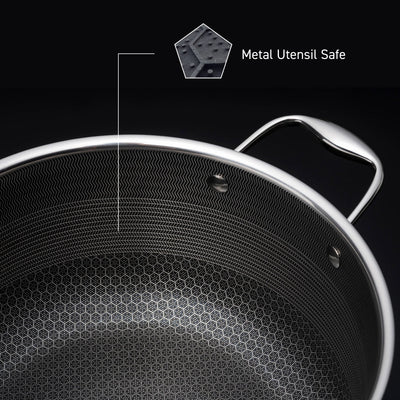 Metal utensil safe non-stick surface