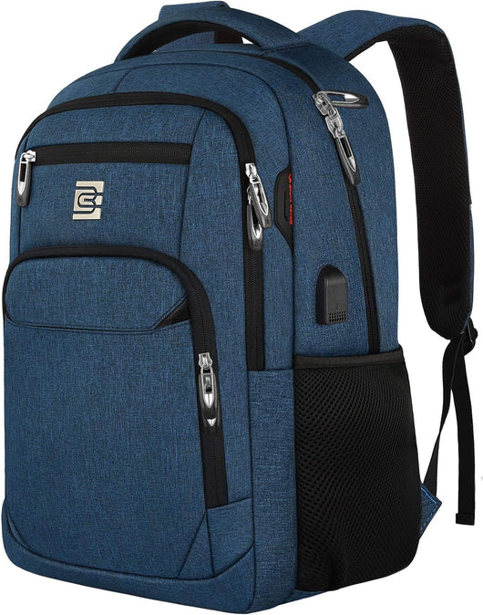 Slim Anti-Theft Laptop Backpack with USB Charging Port