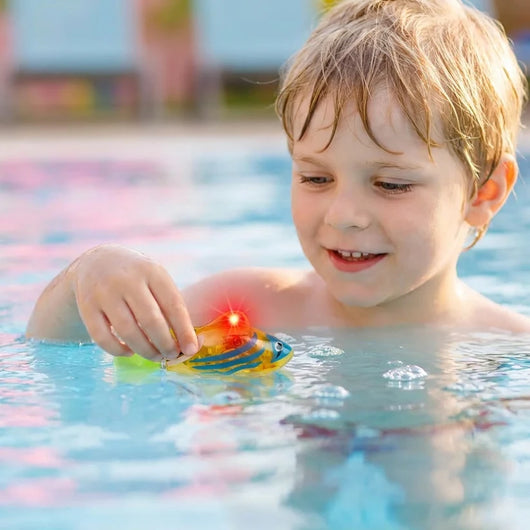 LED Swimming Fish Bath Toy