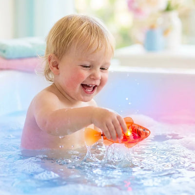 LED Swimming Fish Bath Toy