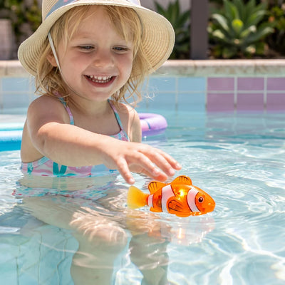 LED Swimming Fish Bath Toy