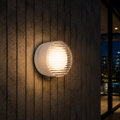Textured Disk LED Wall Sconce