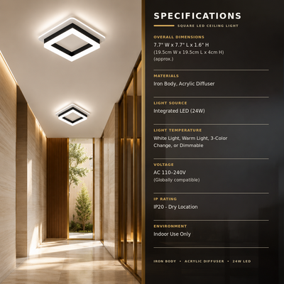 Bezel LED Flush Mount